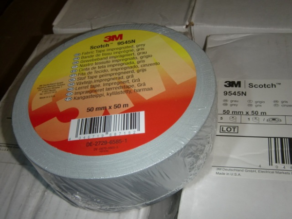 Scotch 9545N 50mm grau Gewebeband Rolle á 50m